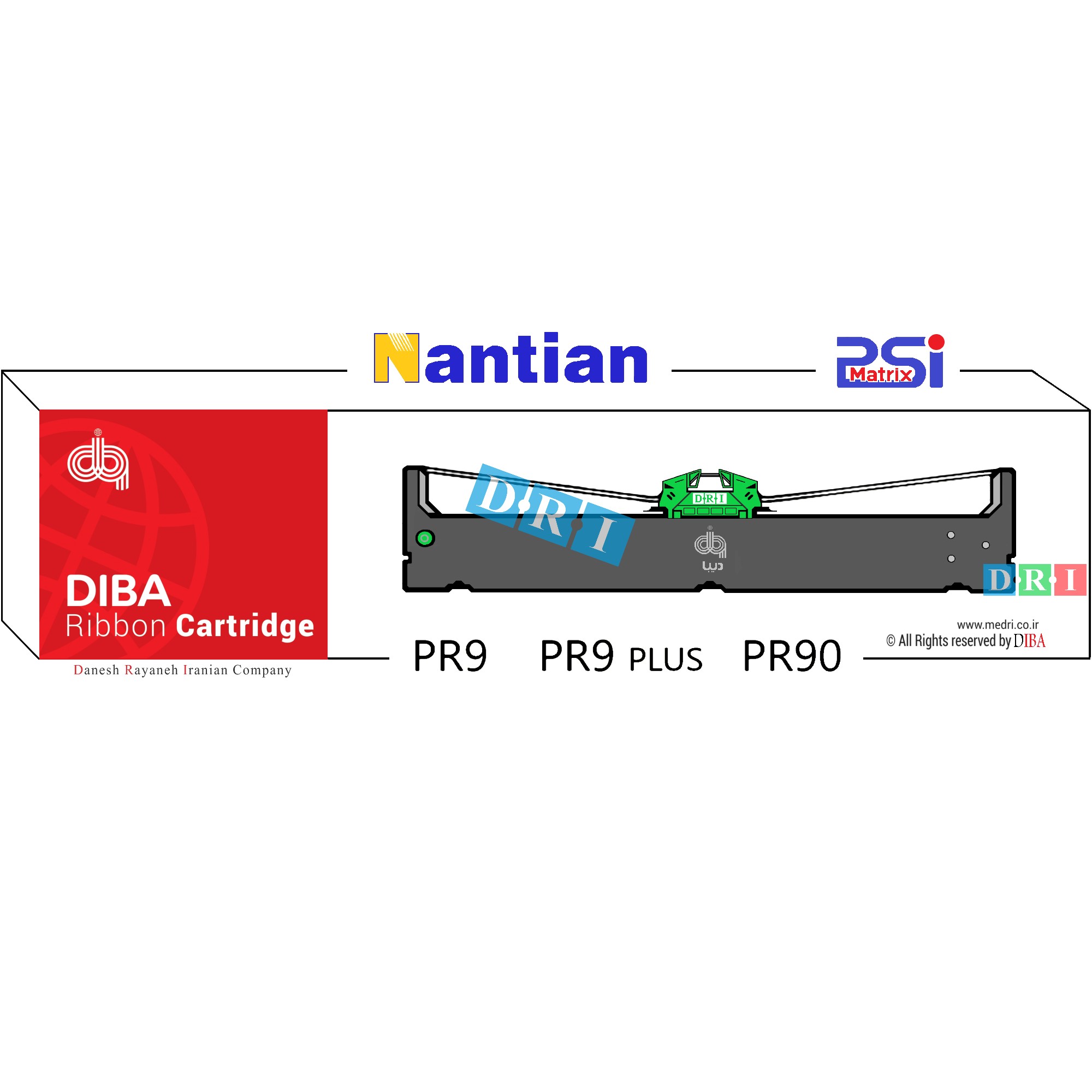 ریبون  دیبا مدل  NANTIAN  /  PSI -  PR9 , PR9 Plus , PR90
